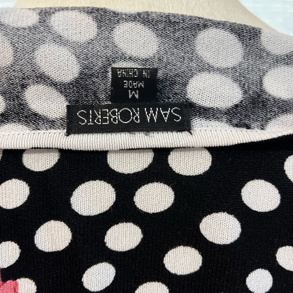 NWOT Sam Roberts flowers and polkadots short sleeve adorable for the summer! - Picture 4 of 5